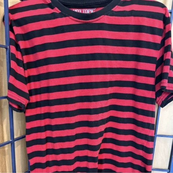 Tops - Striped Red and Black Tee